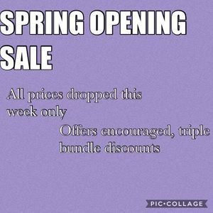 SPRING SALE: ALL PRICES DROPPED